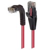 Picture of Category 6 Right Angle RJ45 Ethernet Patch Cords - Straight to RA (Down) - Red, 30.0Ft