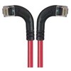 Picture of Category 6 Right Angle RJ45 Ethernet Patch Cords - RA (Left) to RA (Right) - Red, 7.0Ft