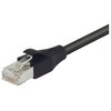 Picture of Shielded Cat 6 Cable, RJ45 / RJ45 PVC Jacket, Black 1.0 ft