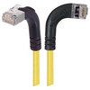 Picture of Shielded Category 6 Right Angle Patch Cable, Right Angle Right/Right Angle Up, Yellow, 10.0 ft