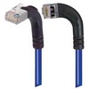 Picture of Shielded Category 6 Right Angle Patch Cable, Right Angle Left/Right Angle Up, Blue, 7.0 ft