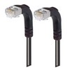 Picture of Shielded Category 6 Right Angle Patch Cable, Right Angle Down/Right Angle Down, Black, 10.0 ft