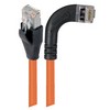Picture of Shielded Category 6 Right Angle Patch Cable, Straight/Right Angle Right, Orange, 5.0 ft