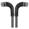 Picture of Shielded Category 6 Right Angle Patch Cable, Right Angle Left/Right Angle Right, Black, 1.0 ft