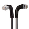 Picture of Category 6 Shielded LSZH Right Angle Patch Cable, Right Angle Right/Right Angle Up, Black, 5.0 ft