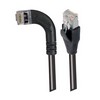 Picture of Category 6 Shielded LSZH Right Angle Patch Cable, Straight/Right Angle Left, Black, 15.0 ft