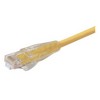 Picture of Premium Cat 6 Cable, RJ45 / RJ45, Yellow 1.0 ft