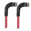 Picture of Category 6 LSZH Right Angle Patch Cable, Right Angle Right/Right Angle Right, Red, 30.0 ft
