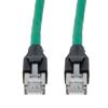Picture of Category 7 10gig Ethernet Cable Assembly, S/FTP Shielded Pairs, RJ45 Male/Plug, 26AWG Stranded, PVC, Green, 2M