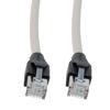 Picture of Category 7 10gig Ethernet Cable Assembly, S/FTP Shielded Pairs, RJ45 Male/Plug, 26AWG Stranded, LSZH, Gray, 1M