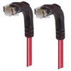 Picture of Category 5E Right Angle Patch Cable, Right Angle Down/Right Angle Down, Red, 15.0 ft
