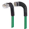 Picture of Category 5E Shielded Right Angle Patch Cable, Right Angle Left/Right Angle Down, Green 25.0 ft