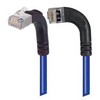 Picture of Category 5E Shielded Right Angle Patch Cable, RA Left Exit/RA Up, Blue 10.0 ft