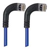 Picture of Category 5E Shielded Right Angle Patch Cable, RA Right Exit/RA Right Exit, Blue 2.0 ft