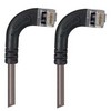 Picture of Category 5E Shielded Right Angle Patch Cable, RA Right Exit/RA Right Exit, Gray 3.0 ft