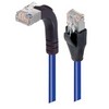 Picture of Category 5E Shielded Right Angle Patch Cable, Straight/Right Angle Up, Blue 10.0 ft