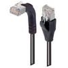 Picture of Category 5E Shielded Right Angle Patch Cable, Straight/Right Angle Up, Black 10.0 ft
