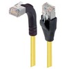 Picture of Category 5E Shielded Right Angle Patch Cable, Straight/Right Angle Up, Yellow 10.0 ft