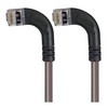Picture of Category 5E Shielded Right Angle Patch Cable, Left Angle /Left Angle, Gray 1.0 ft