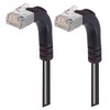 Picture of Category 5E Shielded LSZH Right Angle Patch Cable, Right Angle Up/Right Angle Up, Black, 15.0 ft
