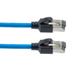 Picture of Cat 8, 40 gigabit, Ethernet Cable, S/FTP, 28 AWG, Twisted Pair, Slim Cable with Short Body Connector, Indoor, LSZH Jacket, Blue, 10-foot