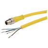 Picture of Brad® Nano-Change® M8 Cable 4 Position IP68 rated Male to Pigtail 24AWG PVC YLW, 1.0m