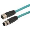 Picture of Category 5e M12 4 Position D code SF/UTP Industrial Cable, M12 M / M12 F, 0.5m