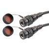 Picture of IP68 Ruggedized Cat6 Cable, Jack to Jack, E-Nickel Finish 24AWG STR CM/CMX FR-TPE BLK w/ Dust Caps, 2.0M