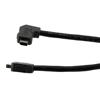 Picture of ix Economy Assembly, Category 6a, F/UTP, Single Shielded, Right Angle Up ix A Plug to ix A Plug, 26 AWG, CMR/CMX PVC, Black, 3-meter