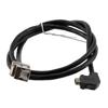Picture of ix Economy Assembly, Category 6a, F/UTP, Single Shielded, Right Angle Up ix A Plug to RJ45 Jack, 26 AWG, CMR/CMX PVC, Black, 1-meter
