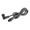 Picture of M12 5 Position A-code Male to Right Angle Female Sensor Signal Cable, Light Weight Plastic Nut, 22AWG, PVC, IP68 Waterproof, Black, 5M