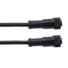 Picture of IP68 Waterproof M12 5 Position B-code, Sensor Signal Cable, Light Weight Plastic Nut, 22AWG, PVC, Female To Female, Black, 5M