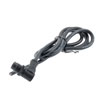 Picture of IP68 Waterproof M12 5 Position B-code, Sensor Signal Cable, Light Weight Plastic Nut, 22AWG, PVC, Right Angle Male To Open, Black, 5M
