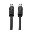 Picture of M12 4 Position IP67 T-Code DC Power Cable Assembly, 16AWG 63V 12A, Industrial Drag Chain PUR Jacket, Male to Male, Black, 5.0m