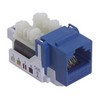 Picture of Category 5E Keystone Jack, 110/RJ45 (8x8), EIA568A/B Blue