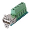 Ecj504B-Ub I/O Connector Usb B Compatible with L-Com 10In Wire Leads 89M9527 4Pos Jack 