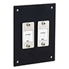 Picture of Universal Sub-Panel, 2 Category 5e Tool-less PoE+ Compliant Jacks