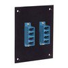 Picture of Universal Sub-Panel, 2 Quad LC Couplers, Single Mode or Multimode