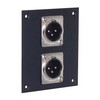 Picture of Universal Sub-Panel, Dual  XLR 3 Pin Male Couplers