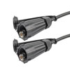 Picture of IP68 Waterproof 1M Cable, 75 Ohm F Male to F Male, PVC, Black