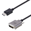 Picture of DVI w/Metal Shell Male to DisplayPort LSZH Cable  1 foot