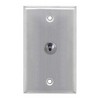 Picture of Stainless Steel Wall Plate, One 3.5mm Female/Female Coupler