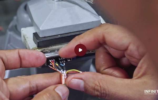 Soldier operating a drone at sunset